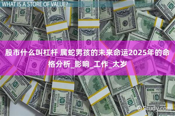 股市什么叫杠杆 属蛇男孩的未来命运2025年的命格分析_影响_工作_太岁
