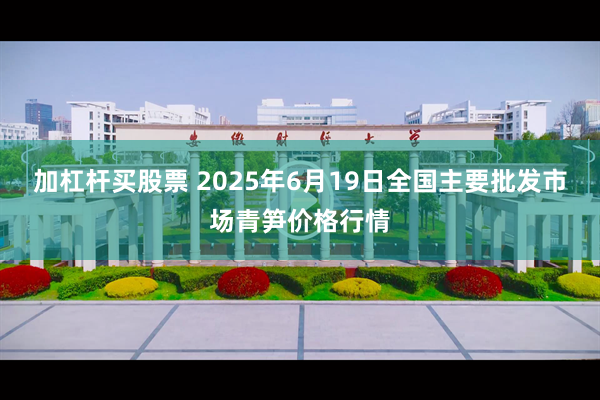 加杠杆买股票 2025年6月19日全国主要批发市场青笋价格行情