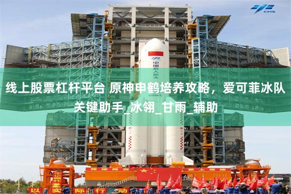 线上股票杠杆平台 原神申鹤培养攻略，爱可菲冰队关键助手_冰翎_甘雨_辅助
