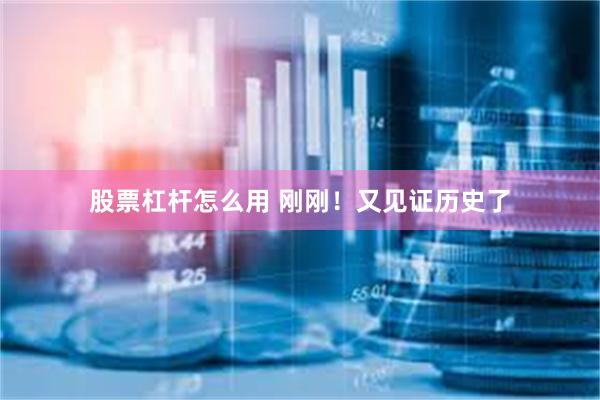 股票杠杆怎么用 刚刚！又见证历史了